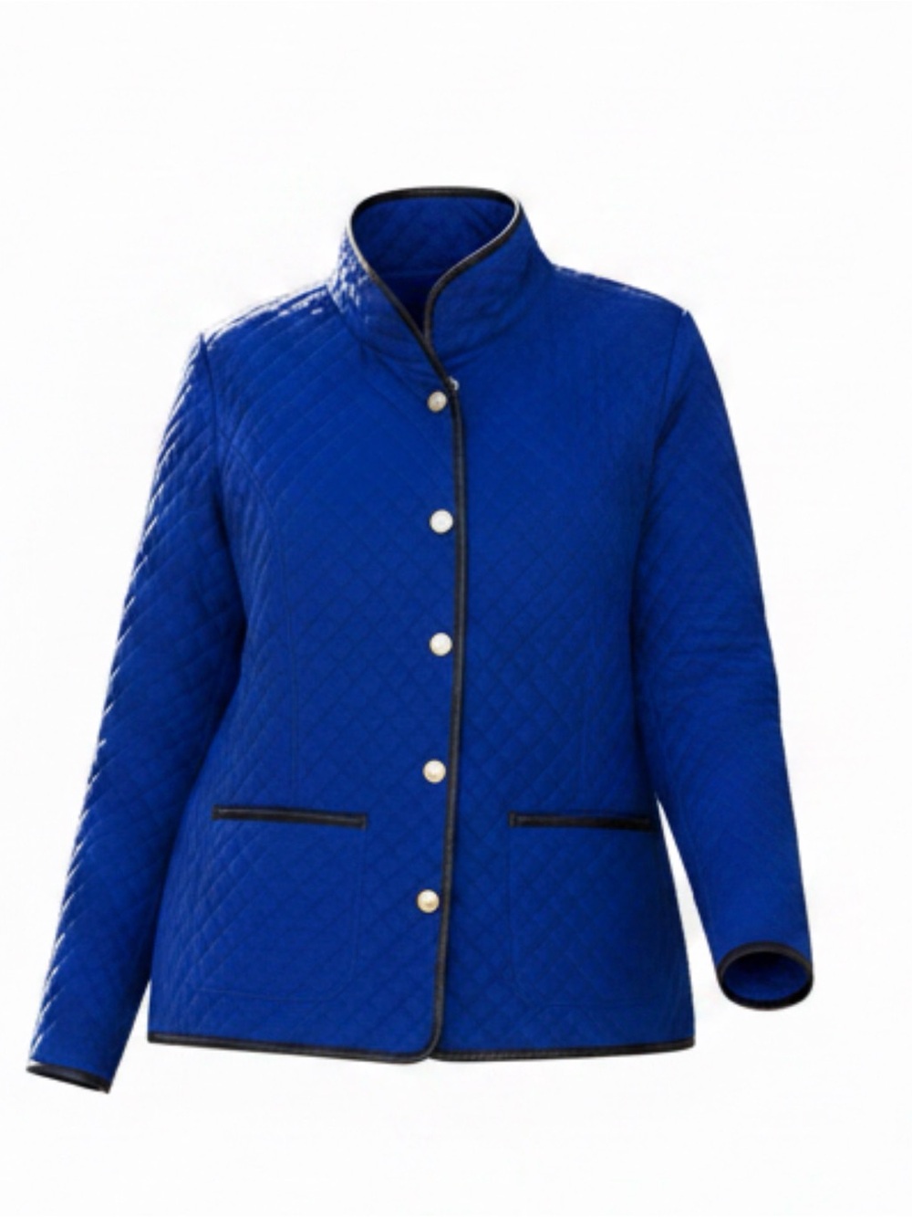 Chico's Royal Blue Quilted Puffer Jacket